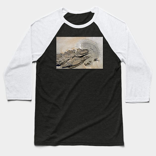 Sand and rocks, Cape Conran, Gippsland Baseball T-Shirt by rozmcq